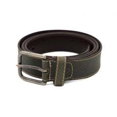 PRATENICE CINTURA UOMO 341 PELLE VERDE CUCITURE