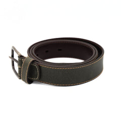 PRATENICE CINTURA UOMO 341 PELLE VERDE CUCITURE