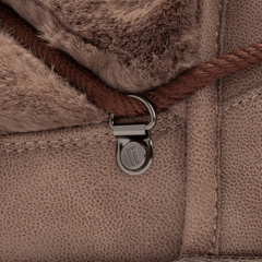 D.FRANKLIN BOOT PELLICCIA 370011 TAUPE