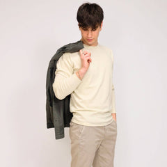 DSTREZZED MAGLIONE 405632 PANNA