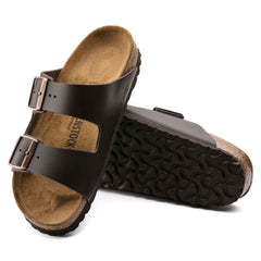 BIRKENSTOCK CIABATTA ARIZONA 51103 PELLE MARRONE NARROW FIT