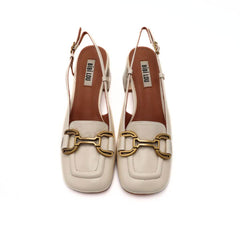 BIBI LOU SLINGBACK 544 MORSETTO BIANCO