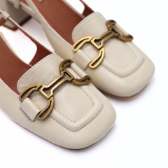 BIBI LOU SLINGBACK 544 MORSETTO BIANCO