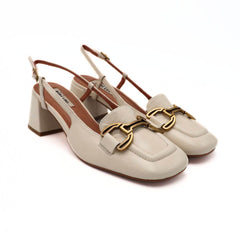 BIBI LOU SLINGBACK 544 MORSETTO BIANCO
