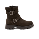 FRAU STIVALETTO 56E3 13539 FIBBIE MARRONE