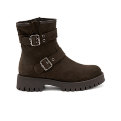 FRAU STIVALETTO 56E3 13539 FIBBIE MARRONE