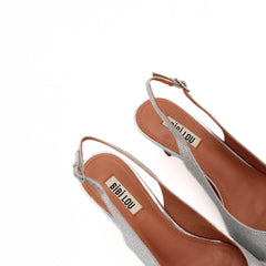 BIBI LOU SLINGBACK 604 ARGENTO