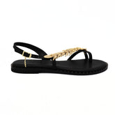 CARYATIS SANDALO 621609 NERO SPIGA ORO