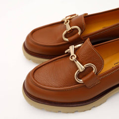 MAT20 MOCASSINO 7300 MORSETTO CUOIO