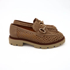 MAT20 MOCASSINO 7330 FORATO NOCCIOLA