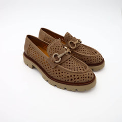 MAT20 MOCASSINO 7330 FORATO NOCCIOLA