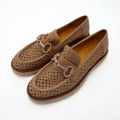 MAT20 MOCASSINO 7330 FORATO NOCCIOLA