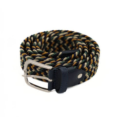 PRATENICE CINTURA UOMO 802-35 INTRECCIO MULTICOLOR SENAPE