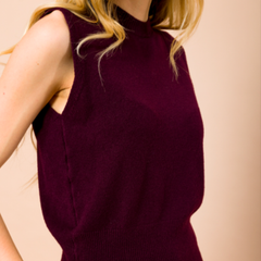 MARYLEY GILET MAGLIA 851 BORDEAUX