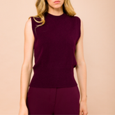 MARYLEY GILET MAGLIA 851 BORDEAUX