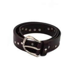 PRATENICE CINTURA UOMO 882-35 PELLE TESTA DI MORO BORCHIE