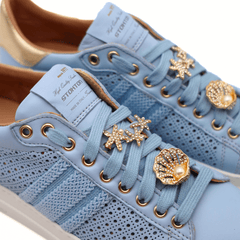 STOKTON SNEAKER 898D FORATA AZZURRO
