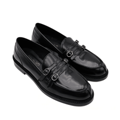 MAT20 MOCASSINO 9022 FIBBIE NERO