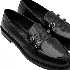 MAT20 MOCASSINO 9022 FIBBIE NERO