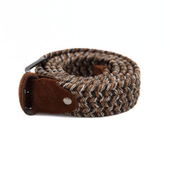 PRATENICE CINTURA UOMO 963-35 INTRECCIO STRIATURE TABACCO