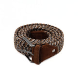 PRATENICE CINTURA UOMO 963-35 INTRECCIO STRIATURE TABACCO