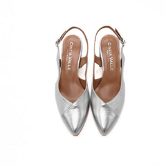 CINZIA VALLE SLINGBACK 9986 ARGENTO