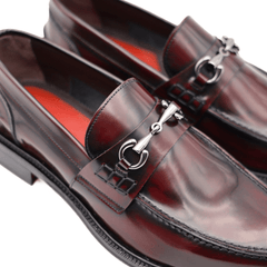 ANDREA FERRI MOCASSINO AC 103 BORDEAUX