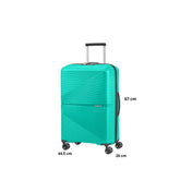 AMERICAN TOURISTER TROLLEY MEDIO 88G-002-34 AIRCONIC AQUA GREEN
