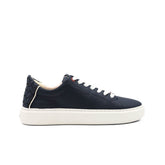 Sneaker Alexander London LDM 9108 Blu in pelle con talloncino intrecciato
