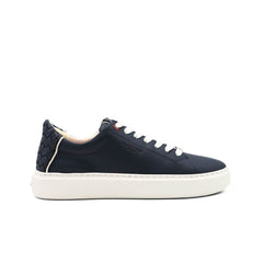 Sneaker Alexander London LDM 9108 Blu in pelle con talloncino intrecciato
