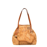 Borsa Alviero Martini 1ª Classe Geo Classic con stampa mappa.