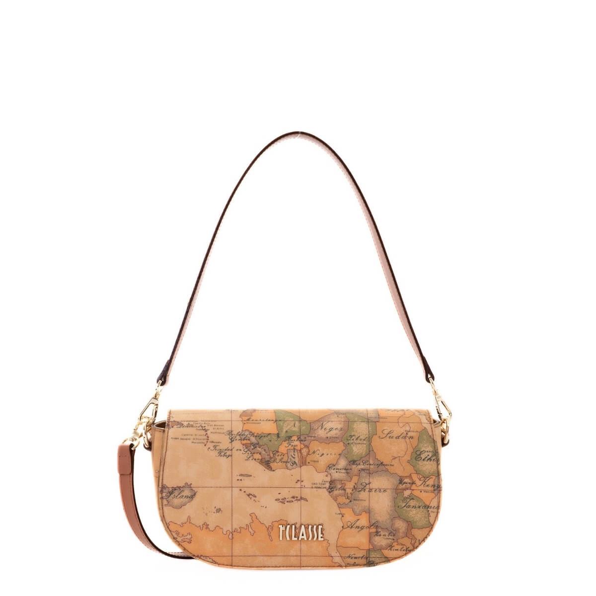 Borsa Alviero Martini 1^ Classe Geo Classic con stampa mappa.