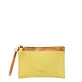 Bustina Alviero Martini 1^ Classe gialla in ecopelle saffiano.