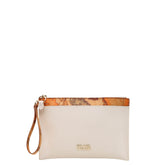 Bustina Alviero Martini 1^ Classe bianca in ecopelle saffiano.