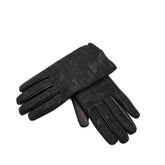 Guanti Alviero Martini 1^ Classe nero con motivo Geo