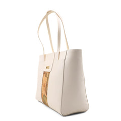 Borsa shopper bianca Alviero Martini 1^ Classe in ecopelle saffiano di qualità.