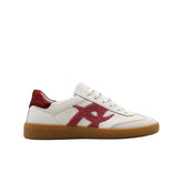 Sneaker Ambitious 14129 bianca in pelle con dettagli rosa