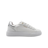 Sneaker bianca Ambitious 14311 con dettagli argento