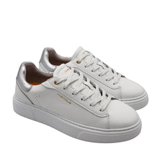 Sneaker bianca Ambitious 14311 con dettagli argento