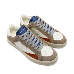 Sneakers Ambitious beige in pelle viste di lato.