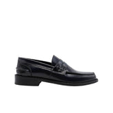 Mocassino Blu in pelle Andrea Ferri AC102 vista laterale