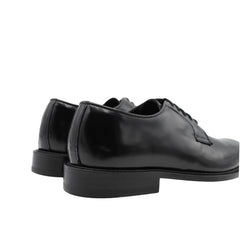 Stringata nera in pelle Andrea Ferri AE01 vista laterale.