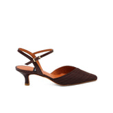 ANGEL ALARCON SLINGBACK 26021 RAFFIA MARRONE