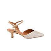ANGEL ALARCON SLINGBACK EMILIA RAFFIA 26021 BEIGE PLATINO