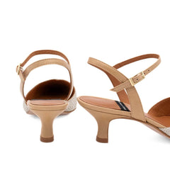 ANGEL ALARCON SLINGBACK EMILIA RAFFIA 26021 BEIGE PLATINO