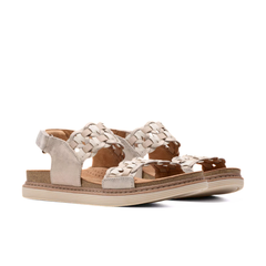 CLARKS SANDALO ARWELL GLIDE 181410 PLATINO