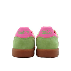 Sneakers Back 70 Ghost Verde e Rosa in camoscio e satin