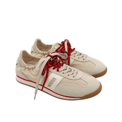 Sneaker Back70 Rocket beige in suede e tessuto tecnico