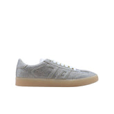 Sneakers BACK 70 Strass Smart in pelle argento con dettagli brillanti.