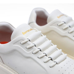 Sneakers Barracuda BU3510 2093 bianche in pelle liscia.